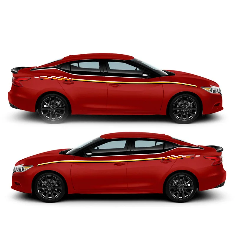 

Гоночные спортивные полосы для Nissan MAXIMA Sport Mark Levinson, автомобильная Двусторонняя индивидуальная наклейка, спортивные авто наклейки