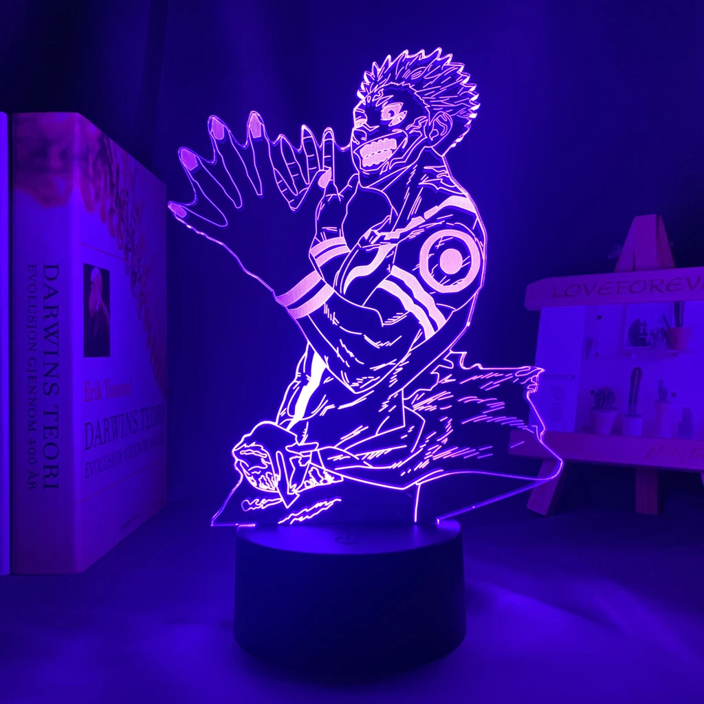 

Anime 3d Lamp Ryomen Sukuna Light Jujutsu Kaisen Led Night Light for Birthday Gift Jujutsu Kaisen Nightlight Ryomen Sukuna Lamp