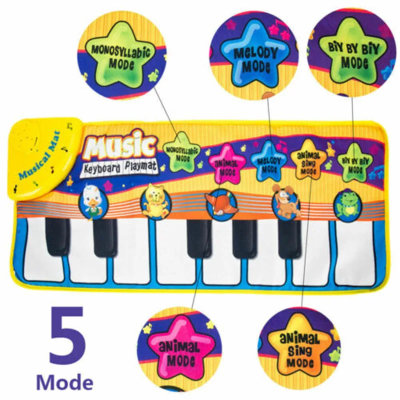 

Musical Baby Mat Music Kid Piano Play Toy Electronic Keyboard Play Blanket M09