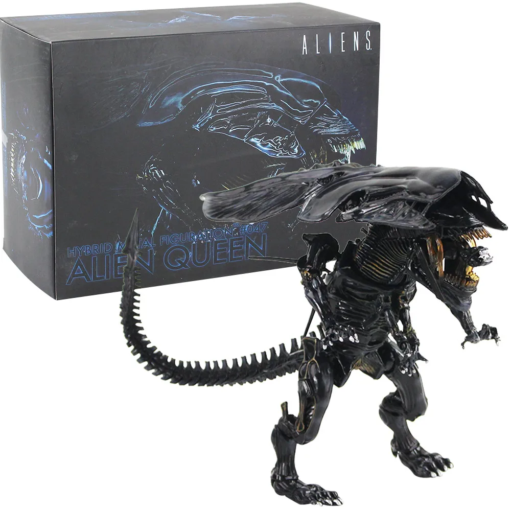 

17cm Alien Queen Hybrid Metal Figuration #047 Aliens VS Predator PVC Model Figure Toys