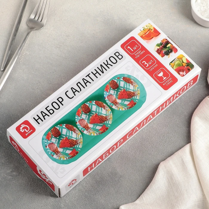 Набор блюд на подставке Доляна Фрукты 3 шт: блюдо 8×2 см подставка 28×10 5×4 | Дом и сад