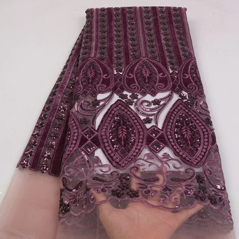 2019 High Quality Guipure Lace Sequence Embroidery Tulle Fabric For Women Dress Gold Color XZ2402B-1 | Дом и сад