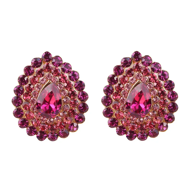 Женские Геометрические серьги-гвоздики LUBOV золотистые прямоугольные серьги со