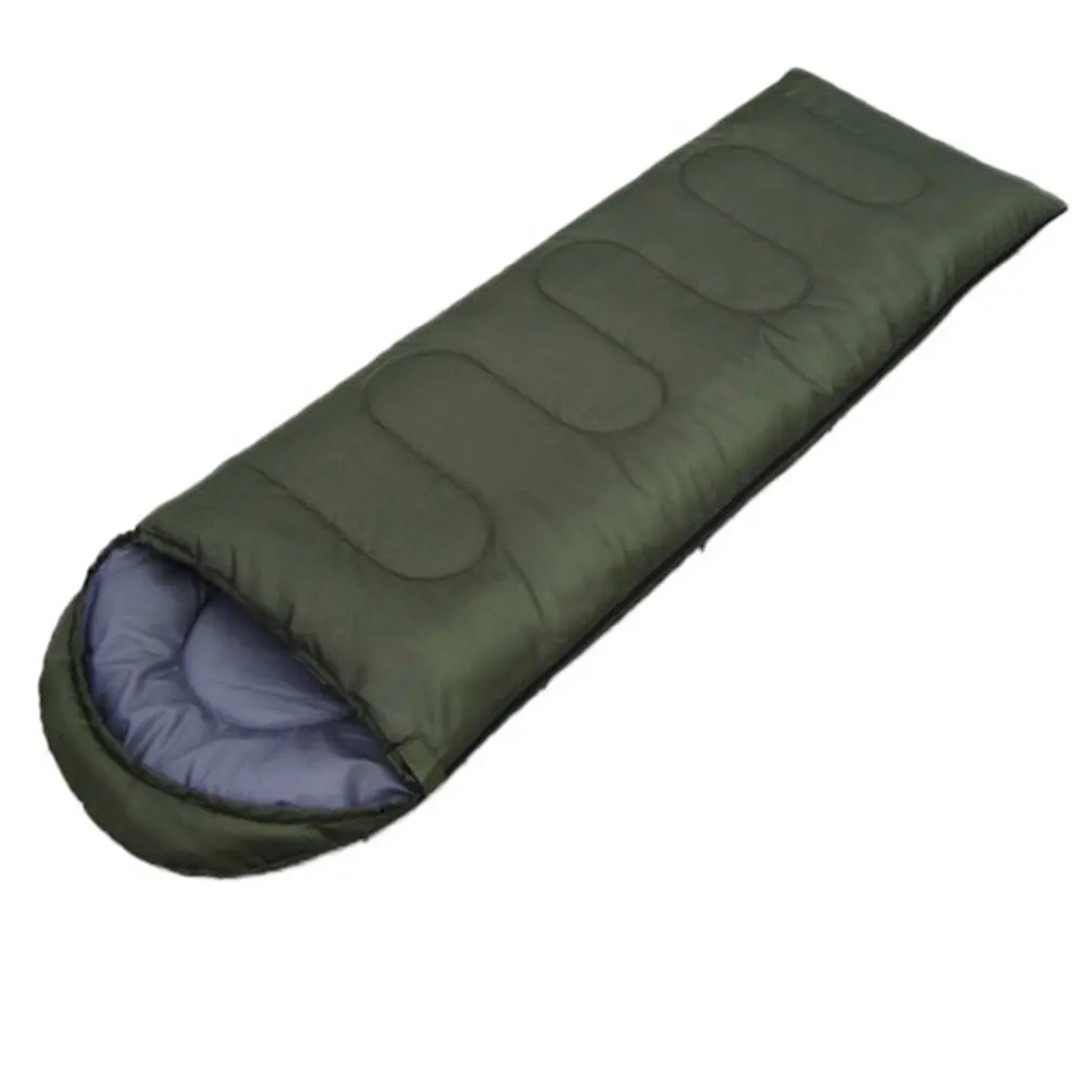 

Envelope Outdoor Camping Adult Sleeping Bag Portable Ultra Light Waterproof Travel Hiking Sleeping Bag With Cap