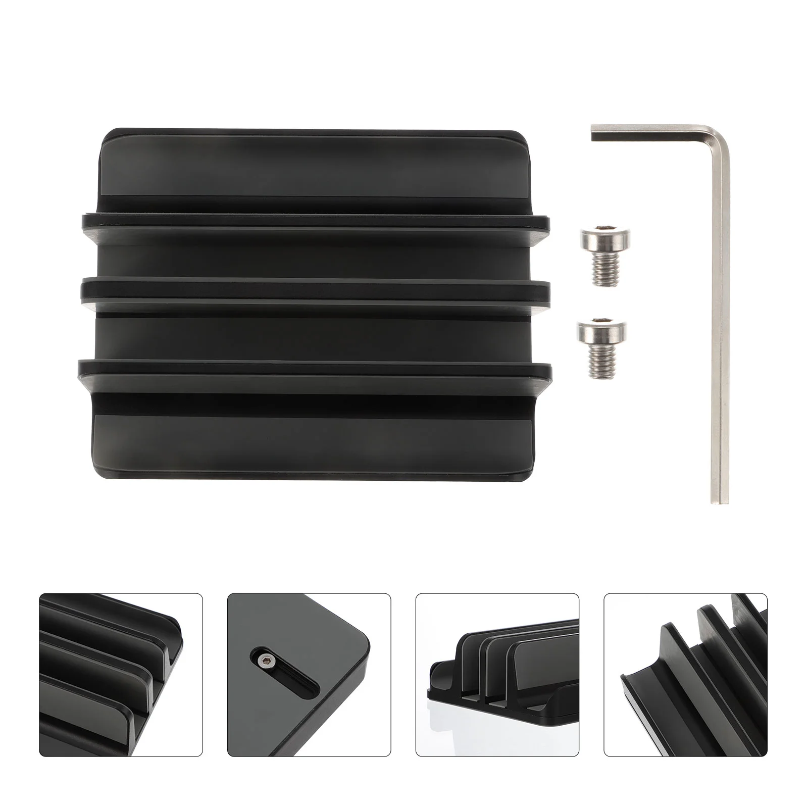 

Practical Vertical Laptop Stand Computer Aluminum Alloy Bracket for Office