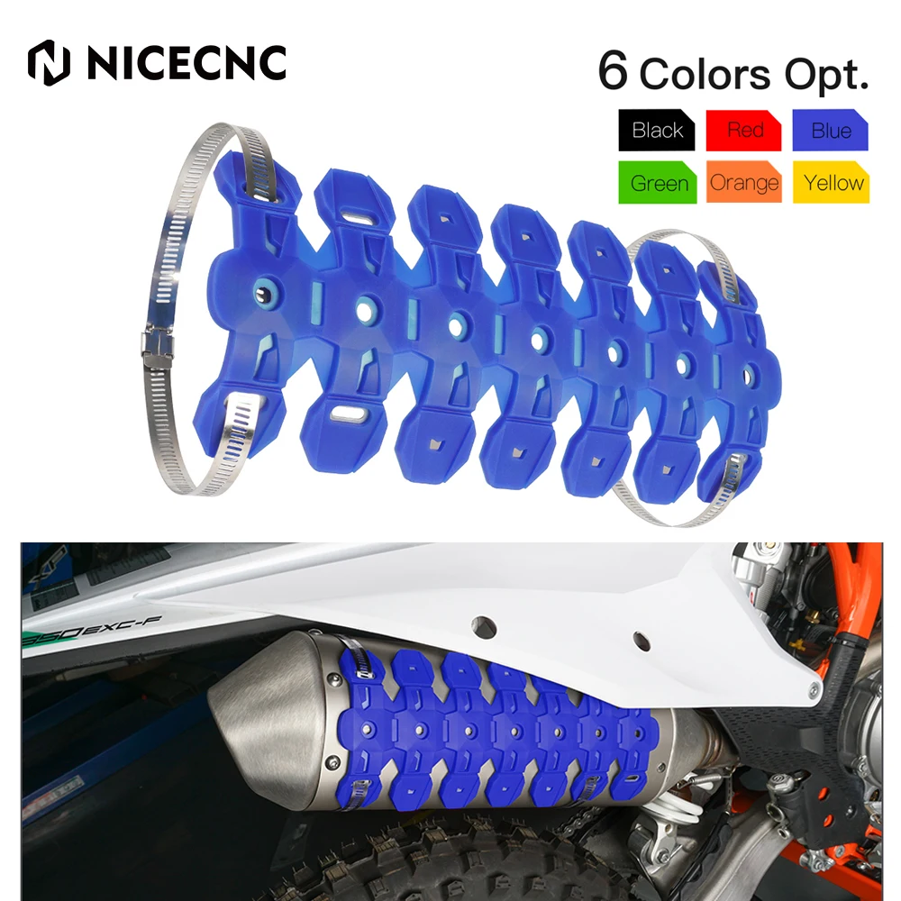 

NICECNC Exhaust Muffler Silencer Protector Guard Cover For Yamaha YZ YZF WR WRF F 250 450 Husqvarna FE TE FC TC FX TX Motorcycle