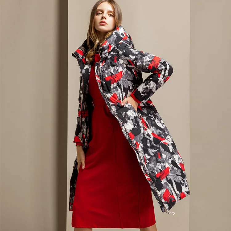 Зимняя женская теплая пуховая куртка новинка 2019 повседневный пуховик с