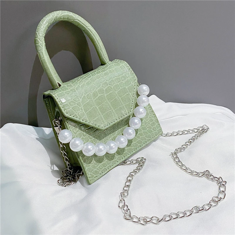 Сумка-кроссбоди женская из искусственной кожи с жемчугом | Багаж и сумки