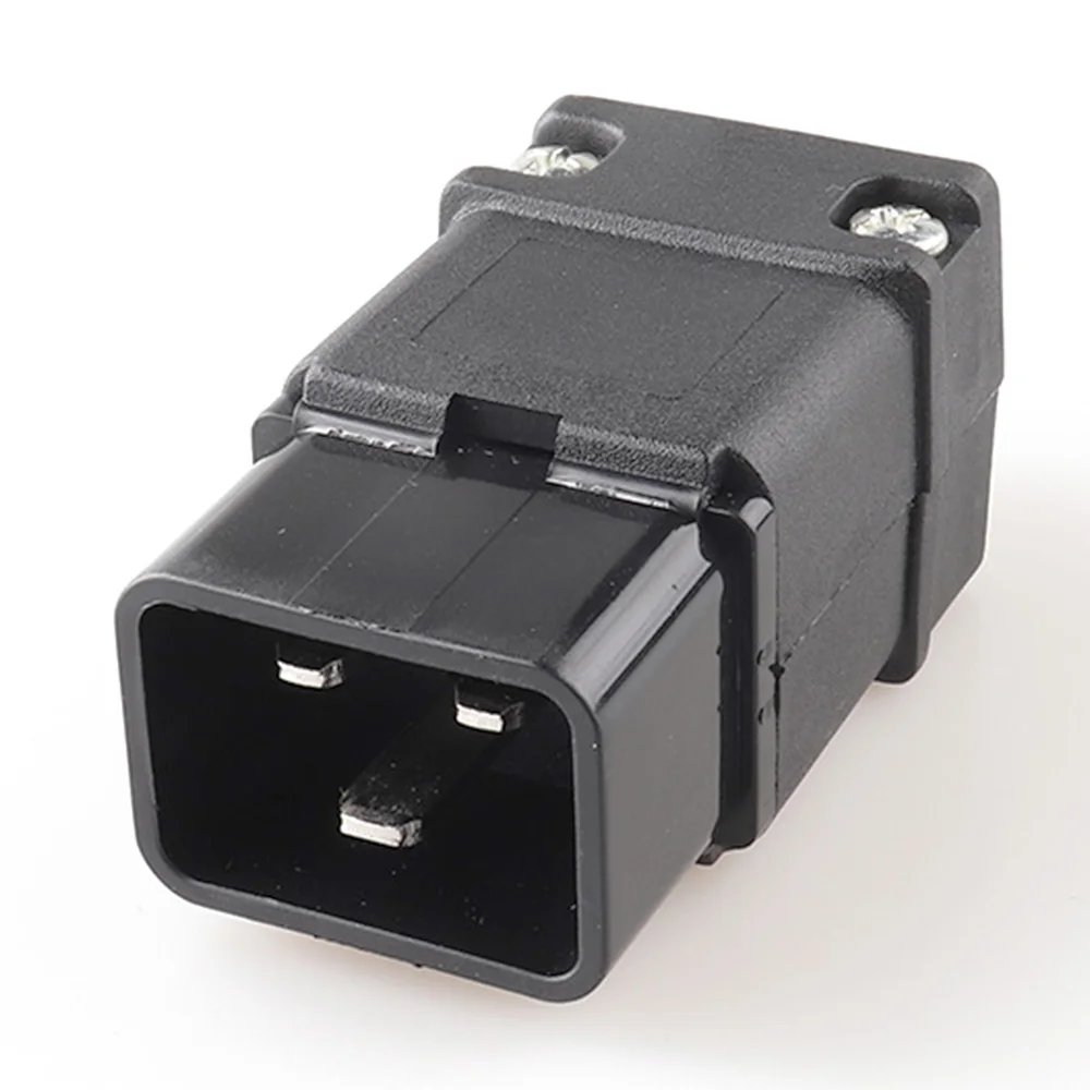 C20 LZ-20-T1/T2 Горячая распродажа! 16A 250V черный IEC C19 C20 с разъемом «папа» Rewireable DIY Мощность 3-контактный разъем - Цвет: C20