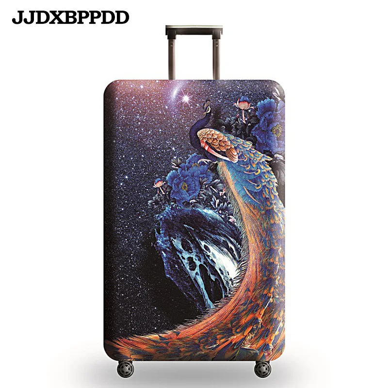 JJDXBPPDD Thicker Blue City Luggage Cover Travel Suitcase Protective for Trunk Case Apply to 19''-32'' | Багаж и сумки