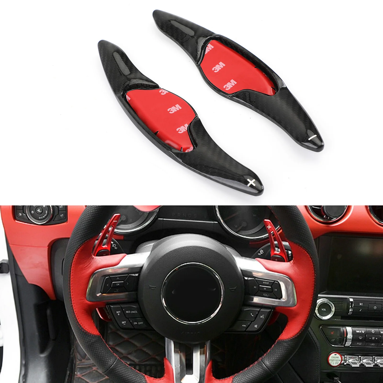 

Artudatech Carbon Fiber Steering Wheel Shift Lever Paddle Shifter For Honda 2017-2018 New Fit For 2015-2019 Vezel
