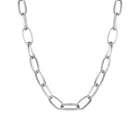 2021 Новое металлическое ожерелье-цепочка в стиле хип-хоп для женщинмужчин, короткое ожерелье серебряного цвета, чокер на шею, массивное ожерелье, ювелирные изделия