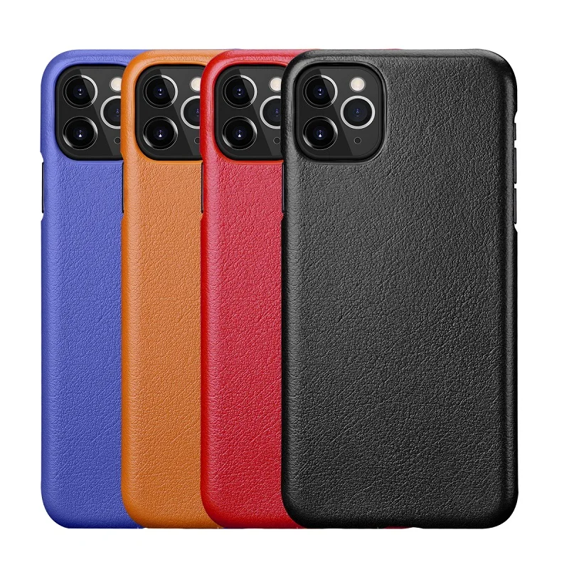 

Real Genuine Leather Slim Case Cover for iPhone 11 Pro Max 11Pro XS XR X 10 Luxury Cute Ultra Thin Hard Phone Cases Accessory