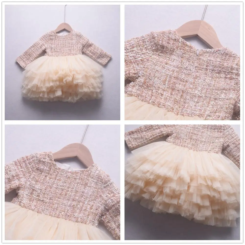 1st Birthday Party Baby Girls Dress Wedding Kids Dresses For Long Sleeve Princess Toddler Ball Gown | Детская одежда и обувь