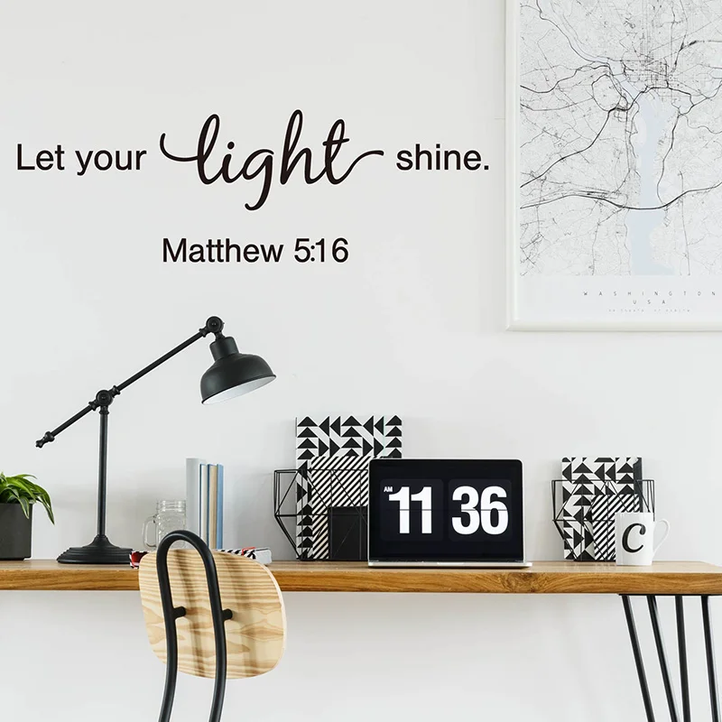 Виниловые наклейки на стену Пусть светильник|Наклейки стену| |