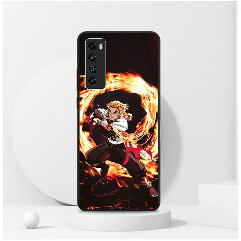 

Rengoku Kyoujurou Demon Slayer Phone Case For Redmi 4X 5plus 6 7 8A 9 Note 4 8 T 9 10 pro Cover Fundas Coque