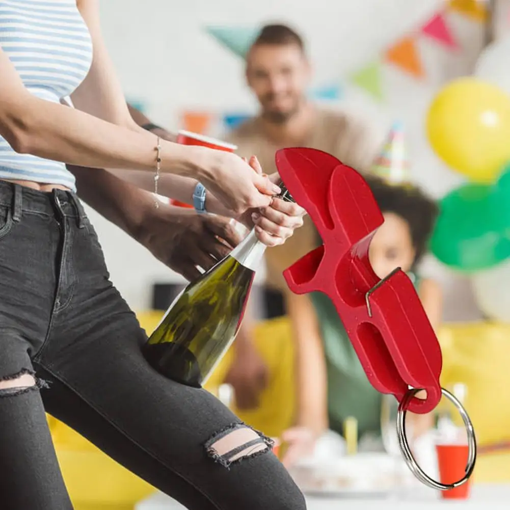 

Wine Bottle Opener Can Opener Portable Keychain Plastic Opener Opener It New A Sale As Ring Wine Use 2021 M6Y7