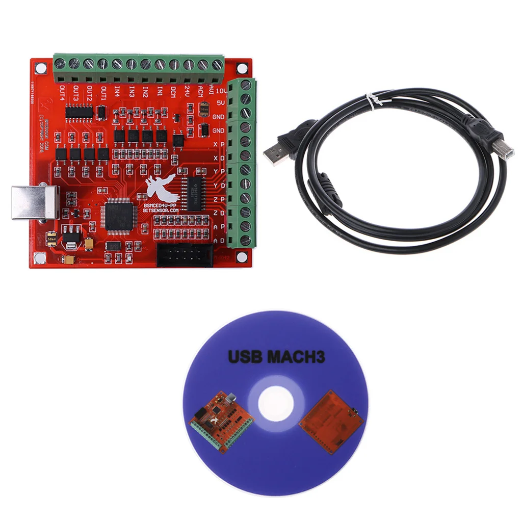 

Hot Selling CNC USB MACH3 100Khz Breakout Board 4 Axis Interface Driver Motion Controller