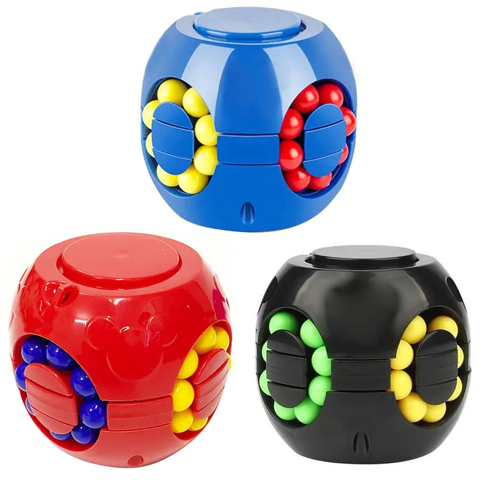 

Children Intelligent Relax Toy Fingertip Gyroscope Magic Cube Stress Relief Little Magic Beans Educational Learning Study Toy