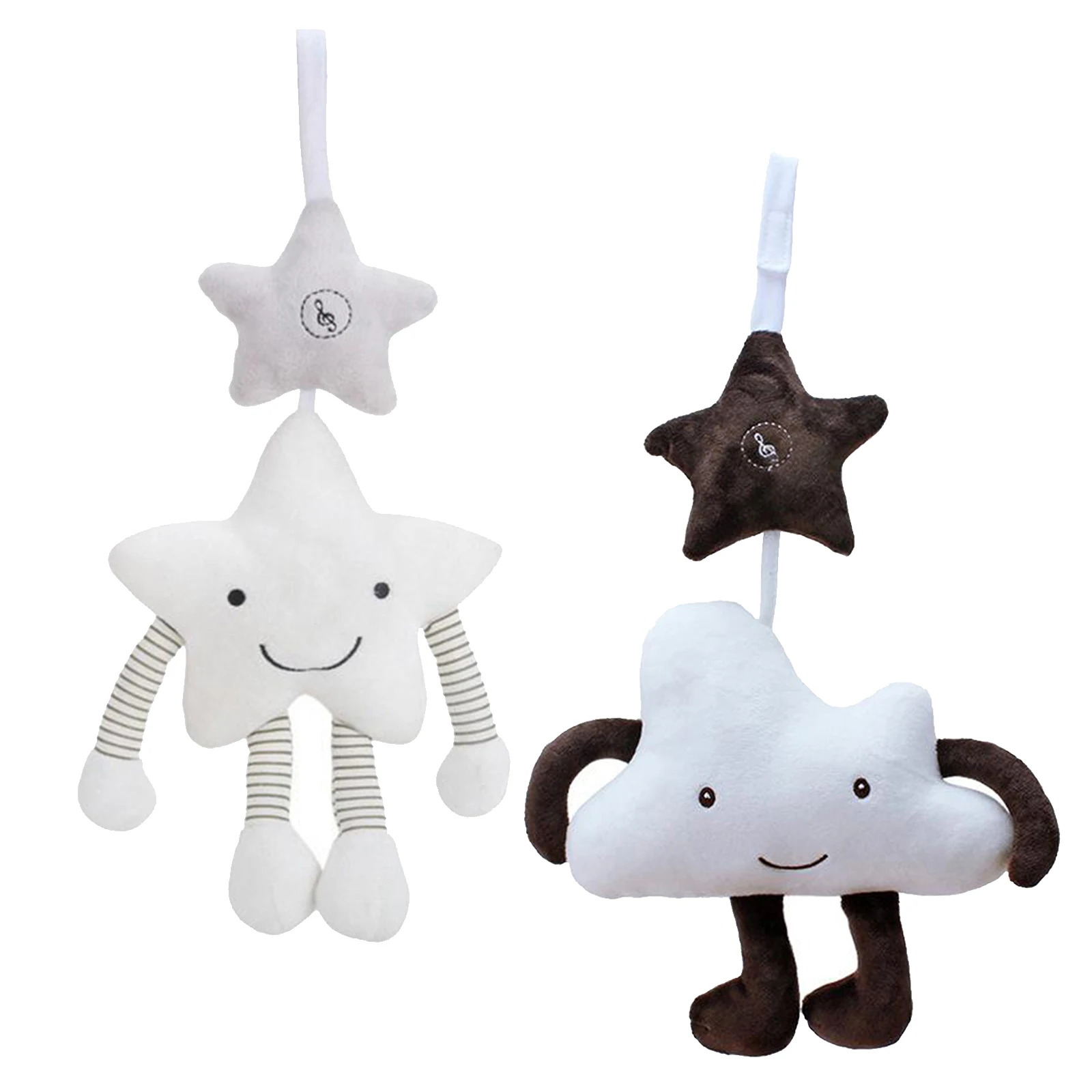 

Newborn Baby Stroller Hanging Toys Soft Sound Rattles Hanging Bell Plush Toy