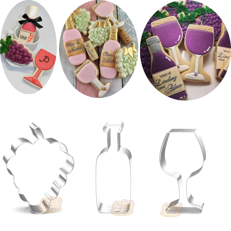 1 шт. Свадебные выпечки коктейльное винограда красное вино формочки для печенья