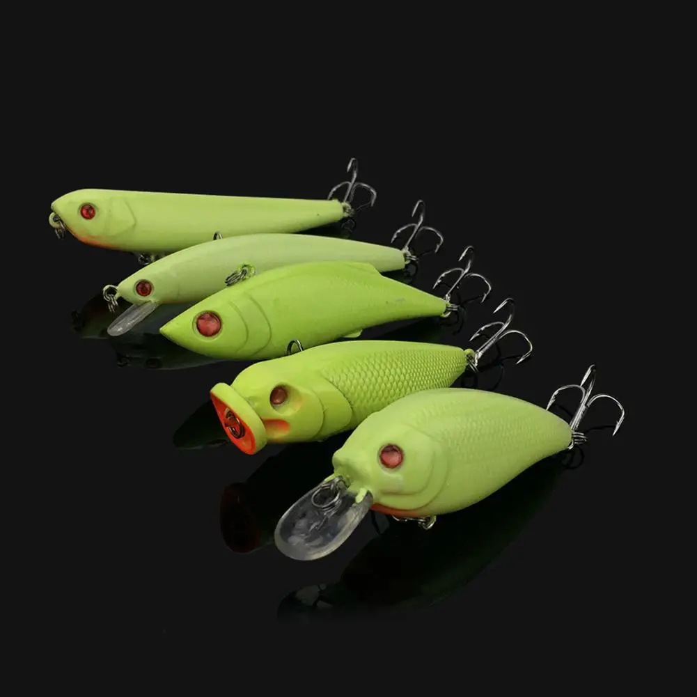 5 шт. световая приманка для рыбалки жесткая гольян искусственная кривошипный