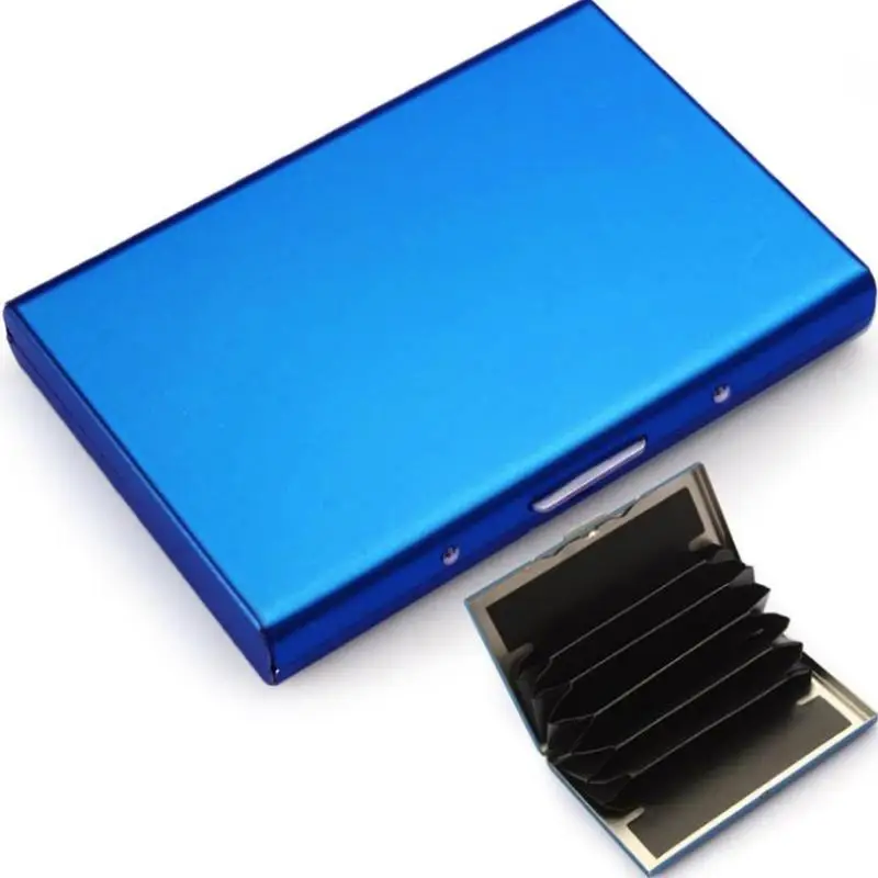 

Multifunctional Stainless Steel Bank Credit Card Box Anti-theft Card Position Organ Card Storage Credit Card Box