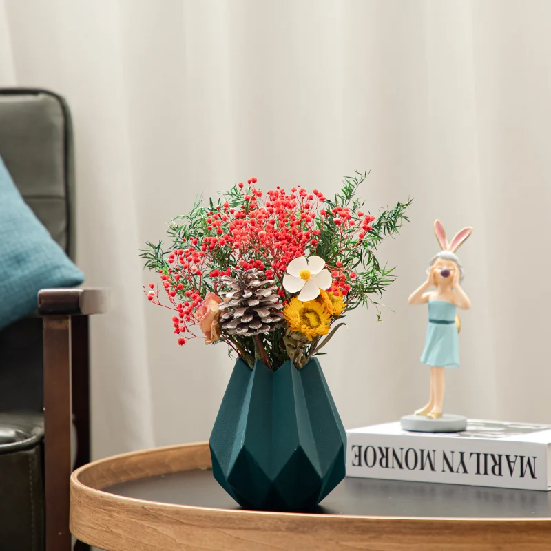 

Nordic Creative Vase Ceramic Creative Modern Living Room Flower Arrangements Glamour Vase Dekoracje Do Domu Home Decor DB60HP