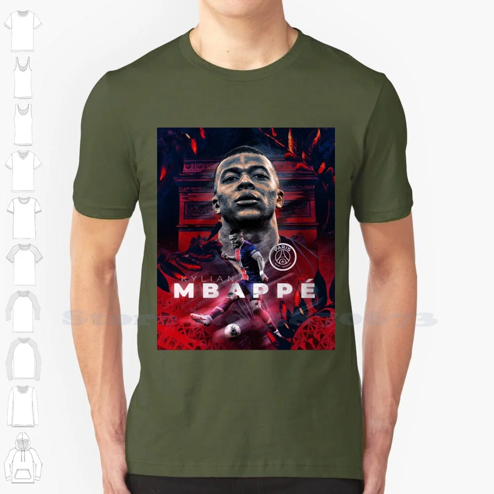 

Черно-белая художественная футболка Kylian для мужчин и женщин