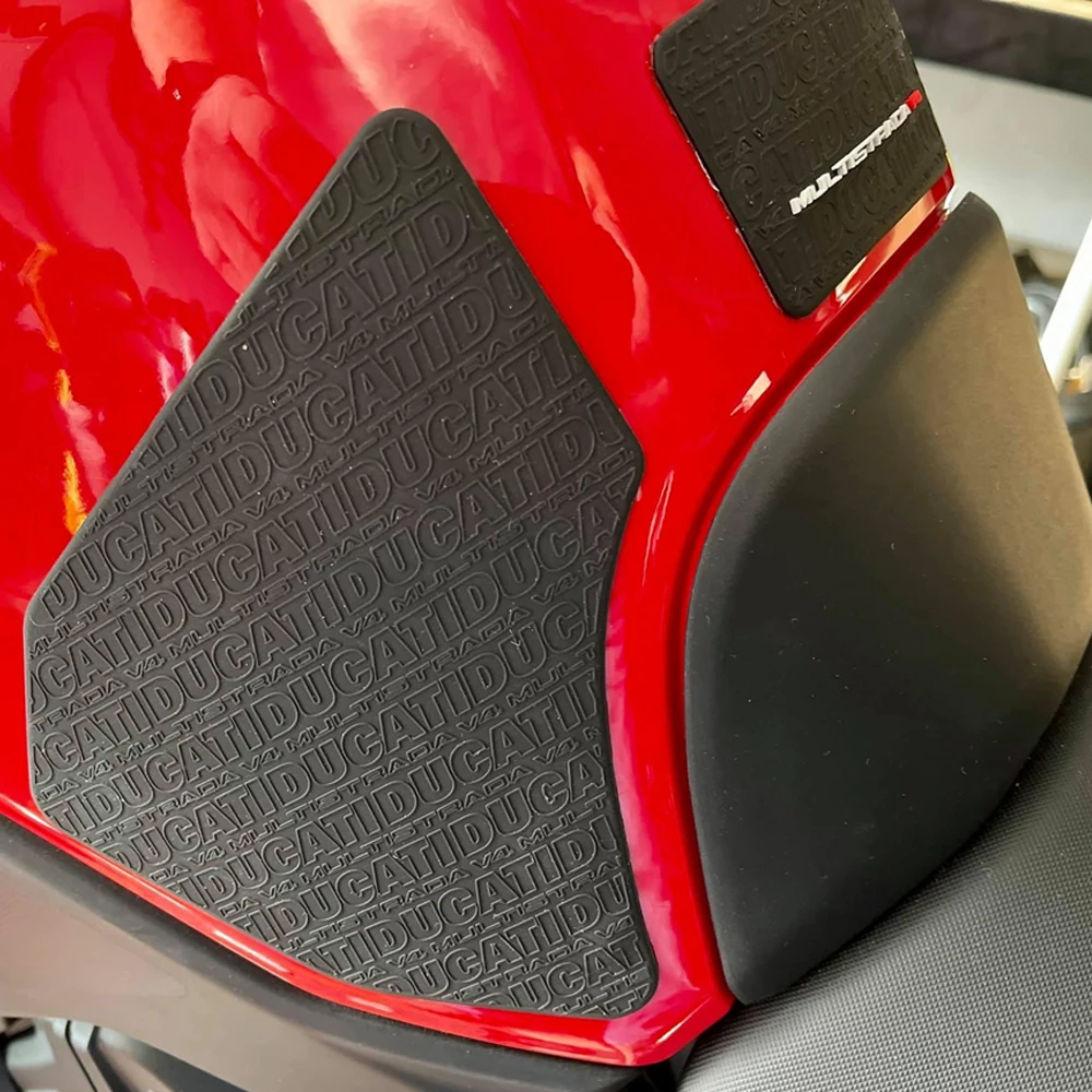 

Motorcycle Non-slip Side Fuel Tank Stickers Waterproof Pad Rubber Sticker FOR DUCATI Multistrada V4 S 2021