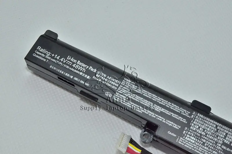 Оригинальный аккумулятор JIGU для ноутбука A41N1611 A41LP4Q ASUS GL752VL FX553VD GL753VE FX553VE FX753VD GL553VD