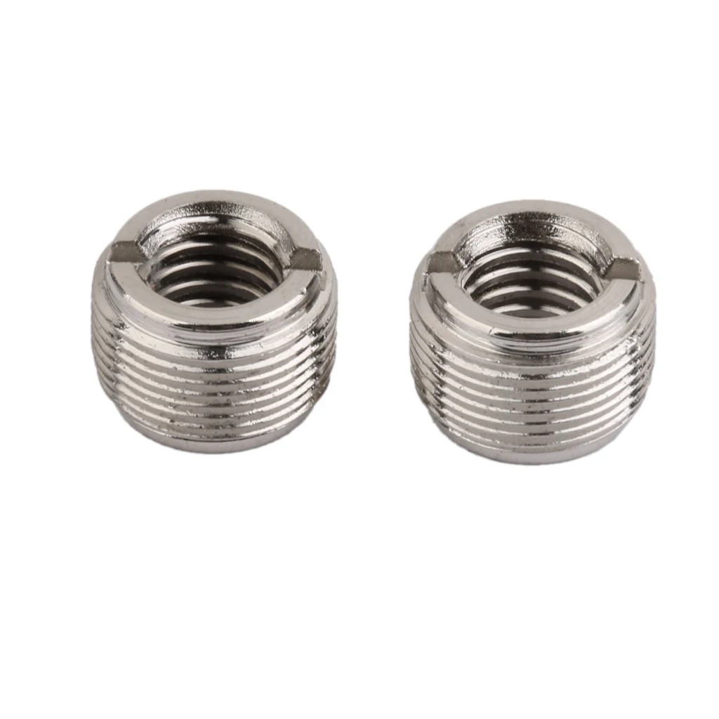

2pcs 3/8" to 5/8" Microphone MIC Stand Clip Thread Screw Adaptors Portable
