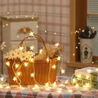 Светодиодная гирлянда на 20 батарей, 1 м, 10 ламп3 м