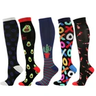 Высокоэластичные компрессионные чулки унисекс, профессиональные, для защиты ног, длинные чулки для мужчин и женщин, Мужские дышащие, быстросохнущие