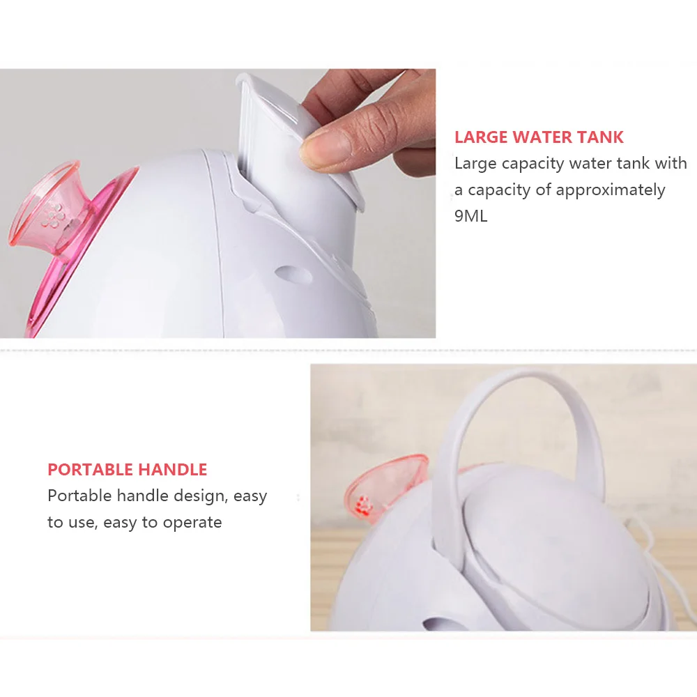 Паровой озоновый паровой аппарат для лица нано-распылитель вапорайзер кожи SPA