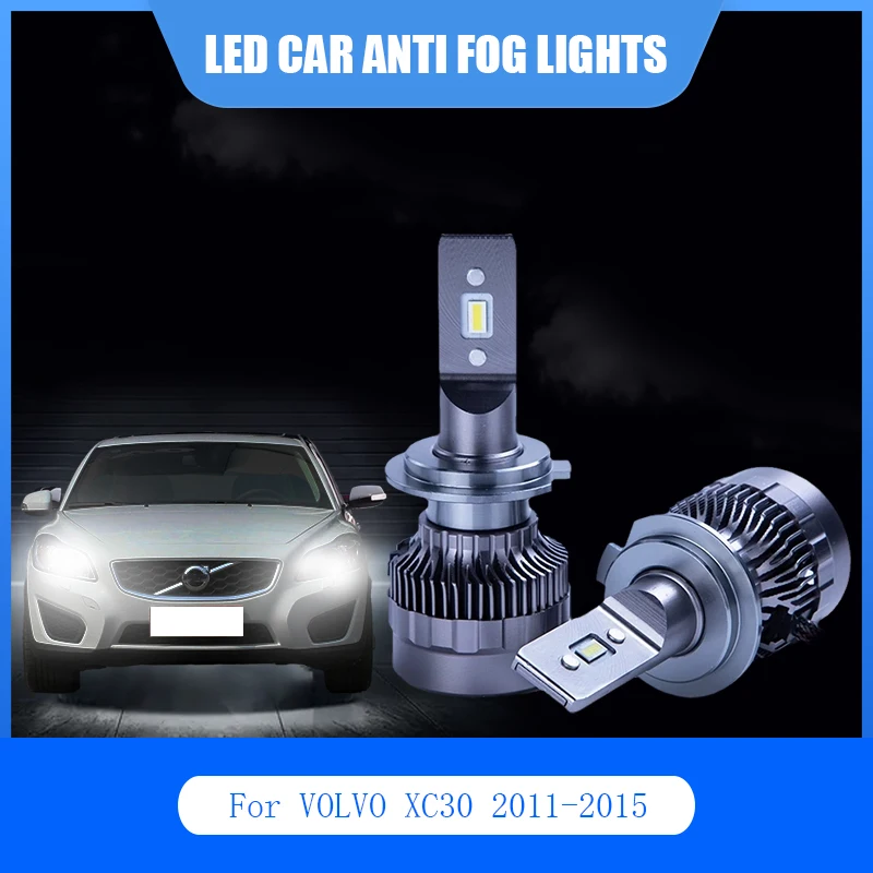

2Pcs For VOLVO XC30 2011-2015 LED Car Lights Anti Fog Lamp H7 H9 6000K 12V Car LED Light Headlight Bulbs Kit Auto White Bulb