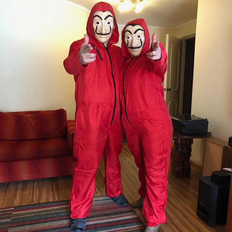 Сальвадор Дали La Casa De Papel и женских платьев чеонгсам косплей с маской для лица, House Of paper ролевые вечерние Хэллоуин деньги Heist S-XXL