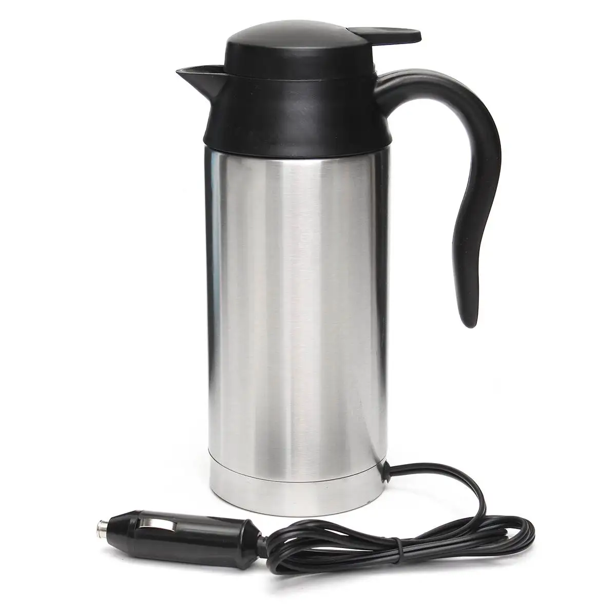 

750ml Car Electric Kettle Portable Vehicle Heating Cup Coffee Tea Mug with Cigar Lighter Cable Car Water Keep Warmer Kettle