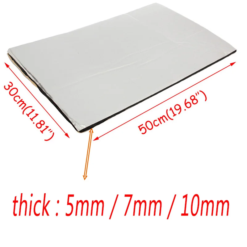 Автомобильные шумоизоляционные хлопковые автомобильные чехлы 10/7/5 мм 50*30 * см для