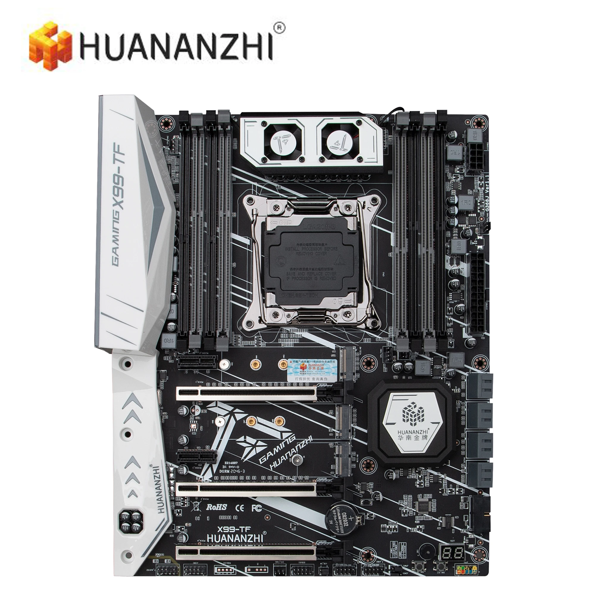 HUANAN ZHI X99 TF материнская плата с двумя M.2 NVME слот Поддержка и DDR3 DDR4 LGA2011 3|Материнские