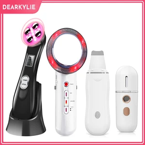 Мезотерапия ЭМС радиочастотная красота для лица + мини-распылитель для лица + Ультразвуковой скруббер для кожи + инфракрасный массажер для похудения тела