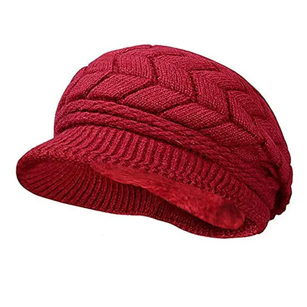 wine red AETRUE Skullies Beanies, женская вязаная шапка, шарф, женские зимние шапки для женщин, шапка, одноцветная Балаклава, маска, Feminino Beanie, шапка - Цвет: wine red