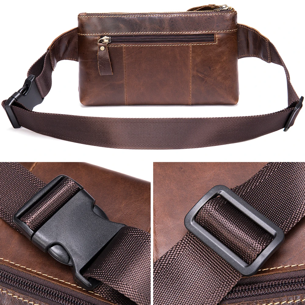 MVA поясная сумка из натуральной кожи Мужская для путешествий сумки телефона на