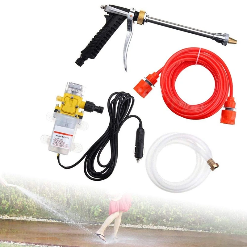 Продажа Набор моек для автомобиля, 12 Вольт портативный водяной насос высокого давления, устройство для мойки для автомобиля подходит для авто Rv Мор...