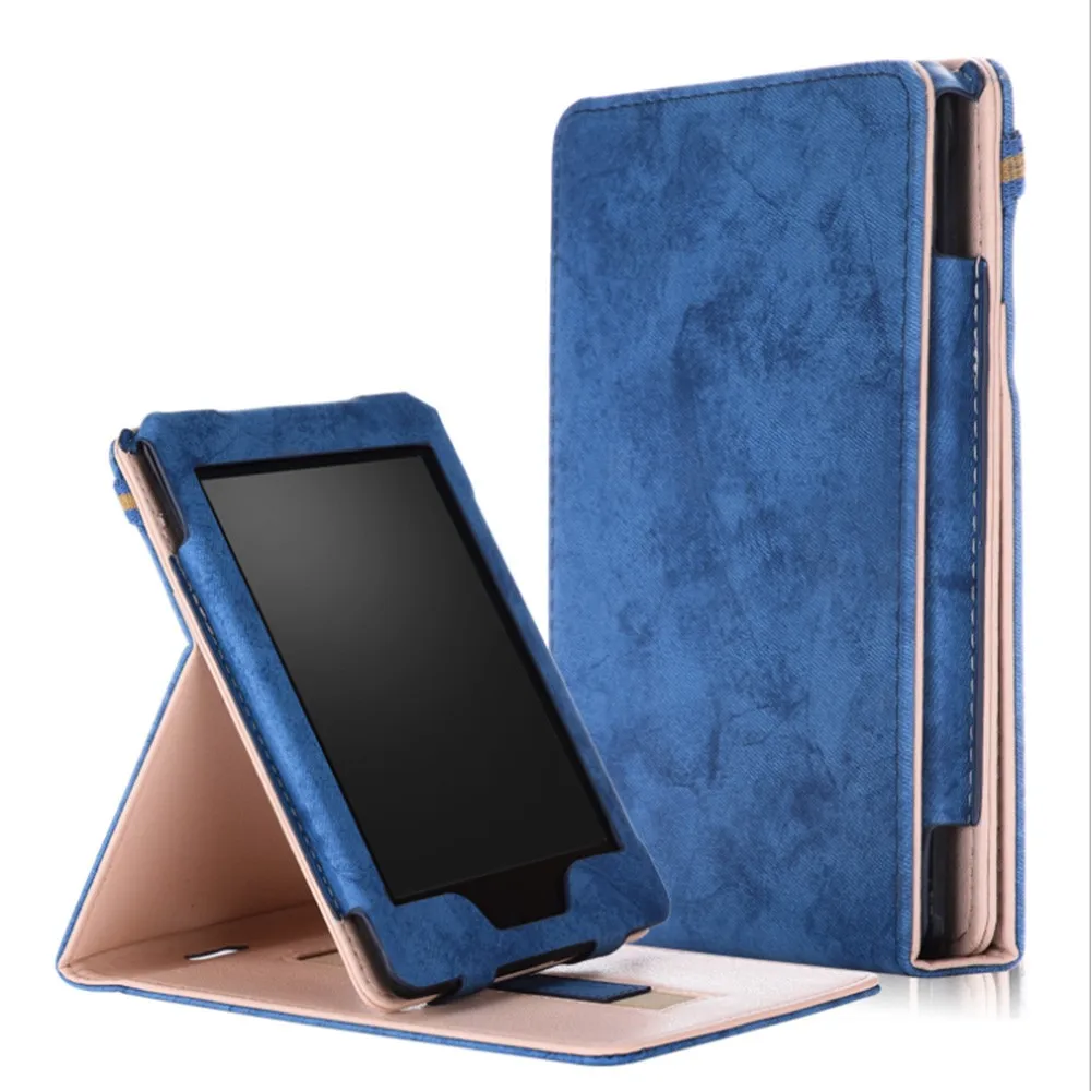 Роскошный кожаный чехол для Amazon Kindle Paperwhite 1 2 3 Чехол 2018 10 поколение Защитная