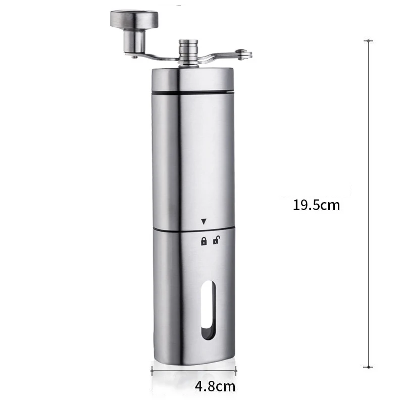 

Creative Triangular Handle Stainless Steel Hand Grinder Household Manual Coffee Machine