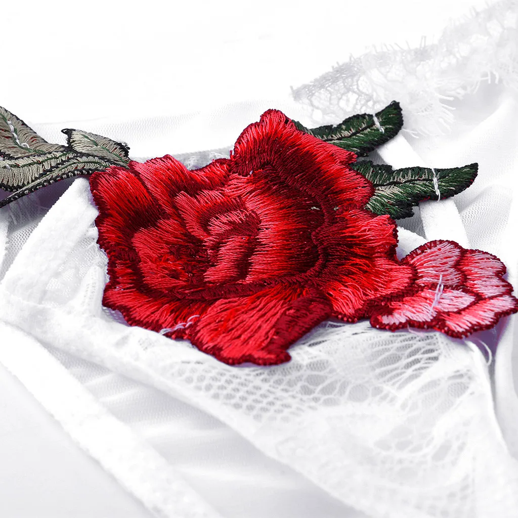 

New Fashion Sexy Women Lace Bra Briefs G-String Underwear Embroidered Underwear