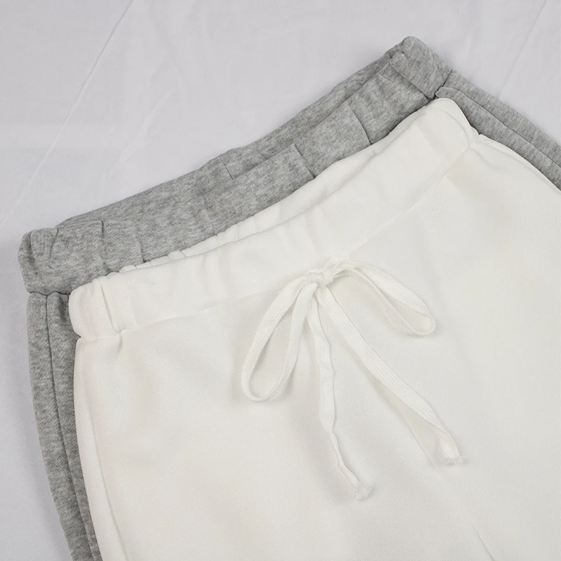 

Tracksuits Women's Fleece Sweatshirt Sets Lantern Sleeve Pullover Drawstring Pants Set Clothing Autumn Sportswear Free Shipping