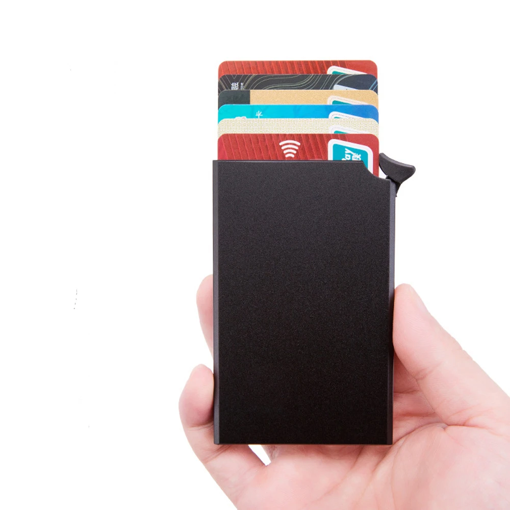 Держатель для кредитных карт Weduoduo с RFID защитой тонкий держатель автоматически