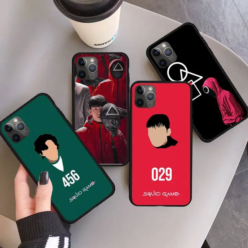 

squid game Korean TV series Phone Case For iphone 12 11 13 7 8 6 s plus x xs xr pro max mini high quality shell